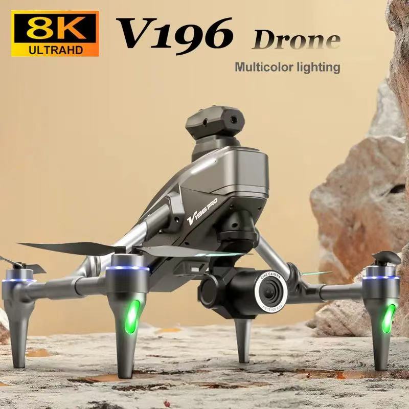 Drone V196 Rc - New V196 Drone Brushless 8k HD
