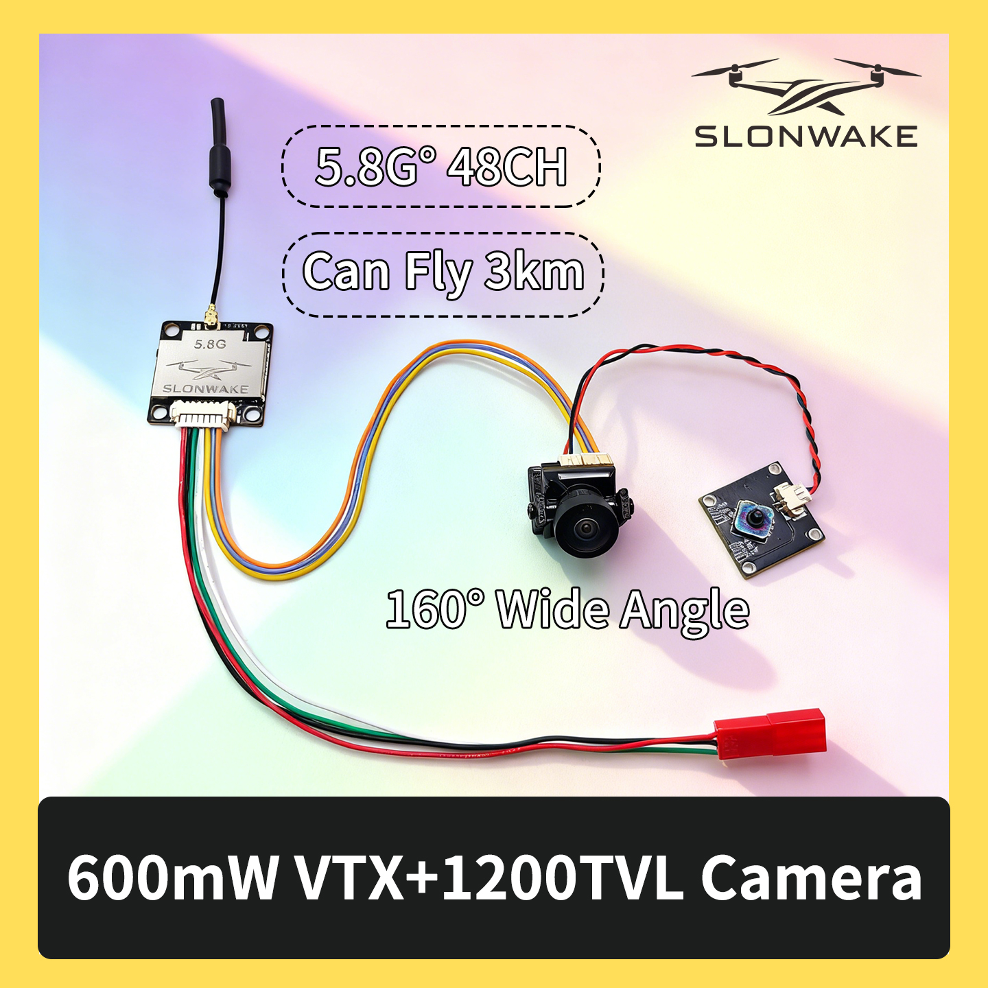 SLONWAKE 5.8G 600mW 7-24V FPV  - Drone Rc Airplane recensie en prijs