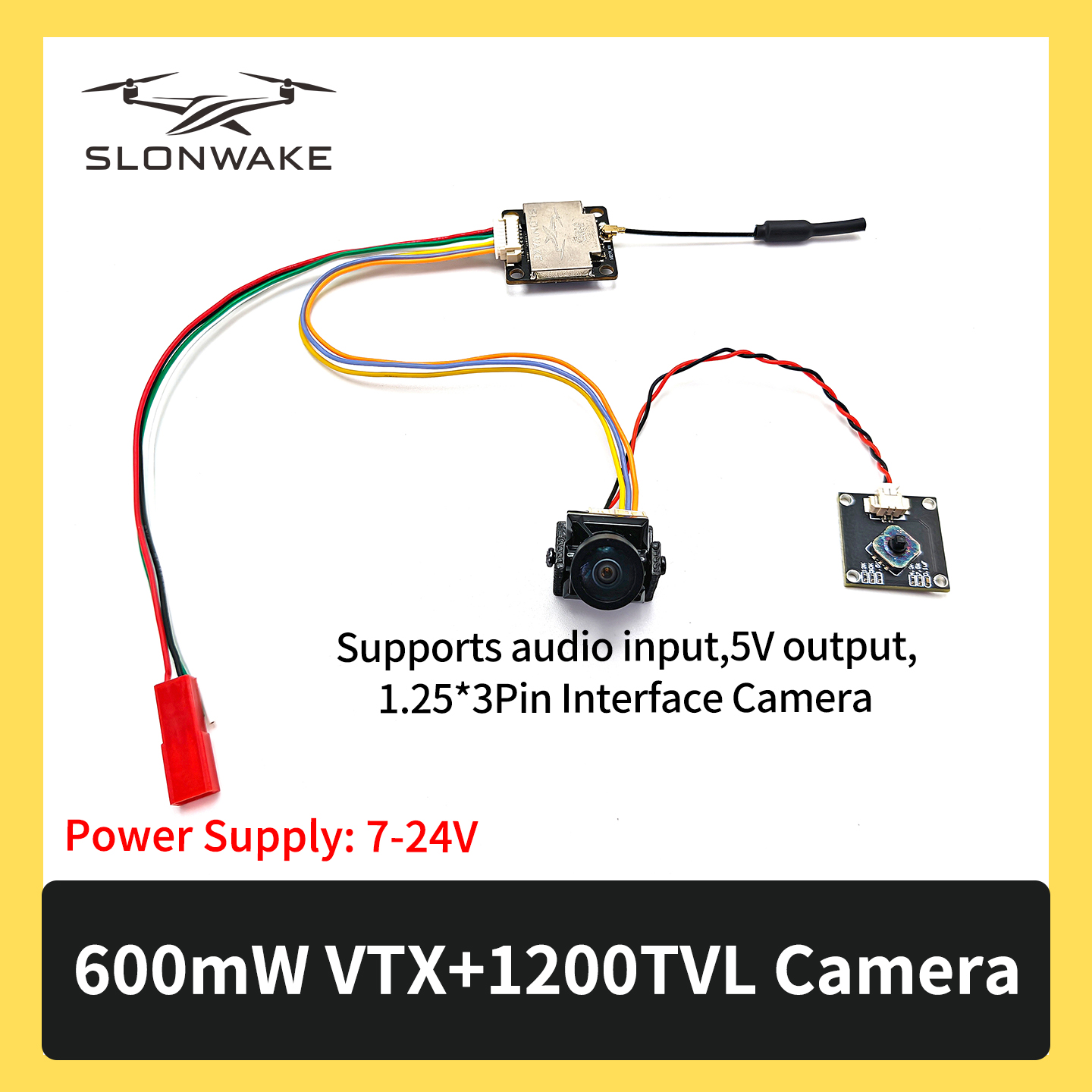 SLONWAKE 5.8G 600mW 7-24V FPV  - Drone Rc Airplane recensie en prijs