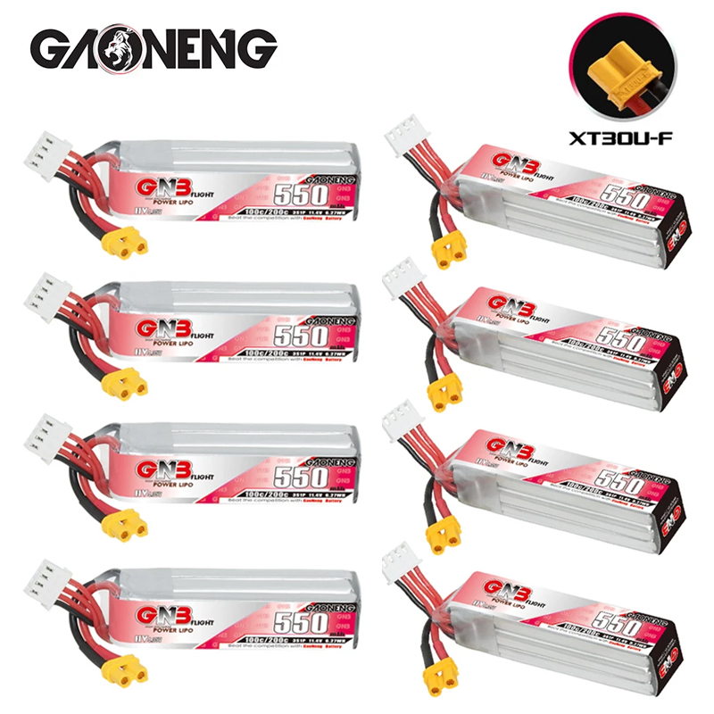 GNB HV 11.4V 550mAh 100C/200C  - Nano Quad Fpv recensie en prijs