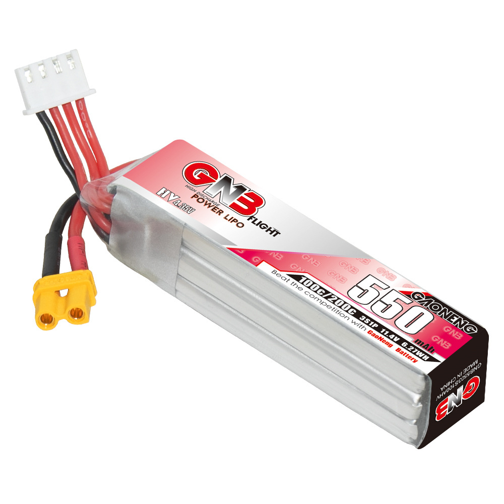 GNB HV 11.4V 550mAh 100C/200C  - Nano Quad Fpv recensie en prijs