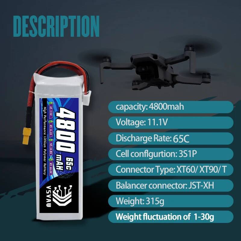 VSVAW 3S Lipo Battery for FPV  - Drone Rc Boat recensie en prijs