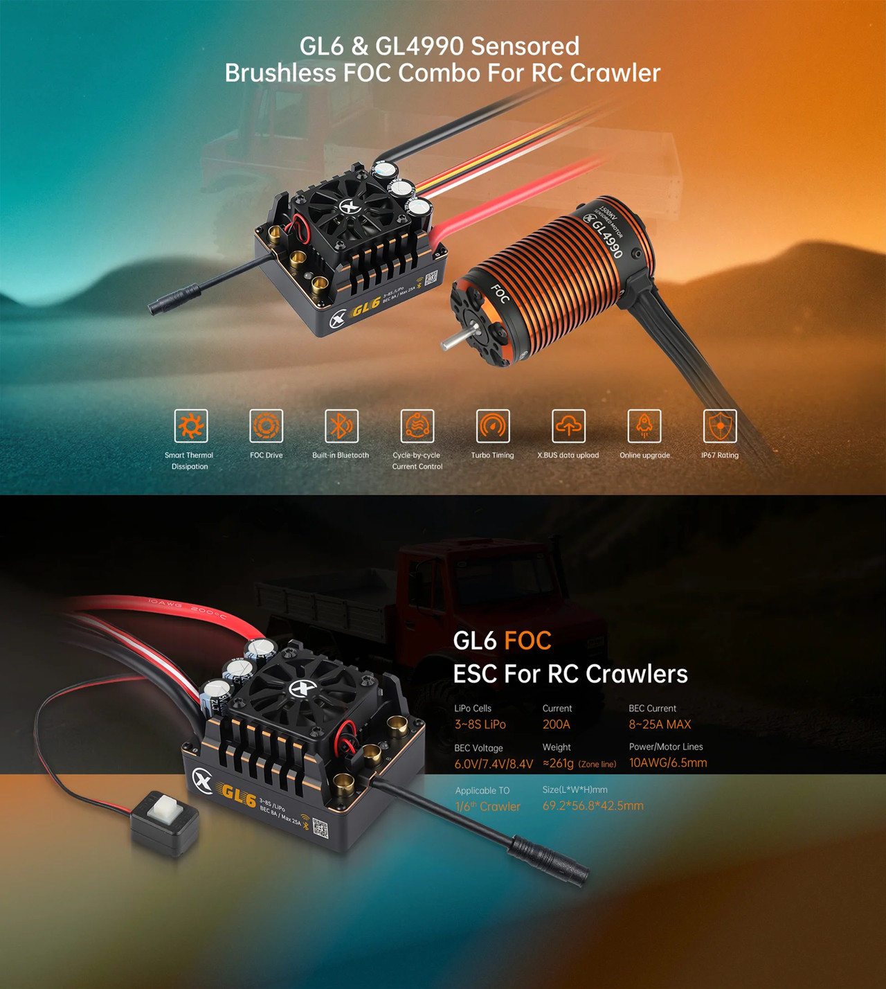 XC COMBO FOC CRAWLER BRUSHLESS - Esc 4In1 Brushless recensie en prijs
