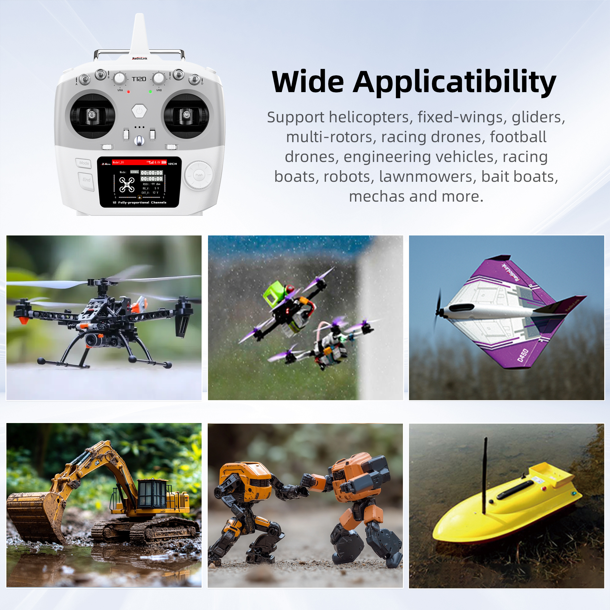 Radiolink T12D ELRS 12 Channel - Drone Rc Boat recensie en prijs