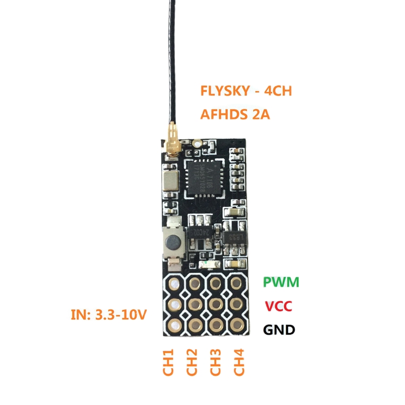 Flysky FS2A Mini Receiver 4CH  - Nano Quad Fpv recensie en prijs