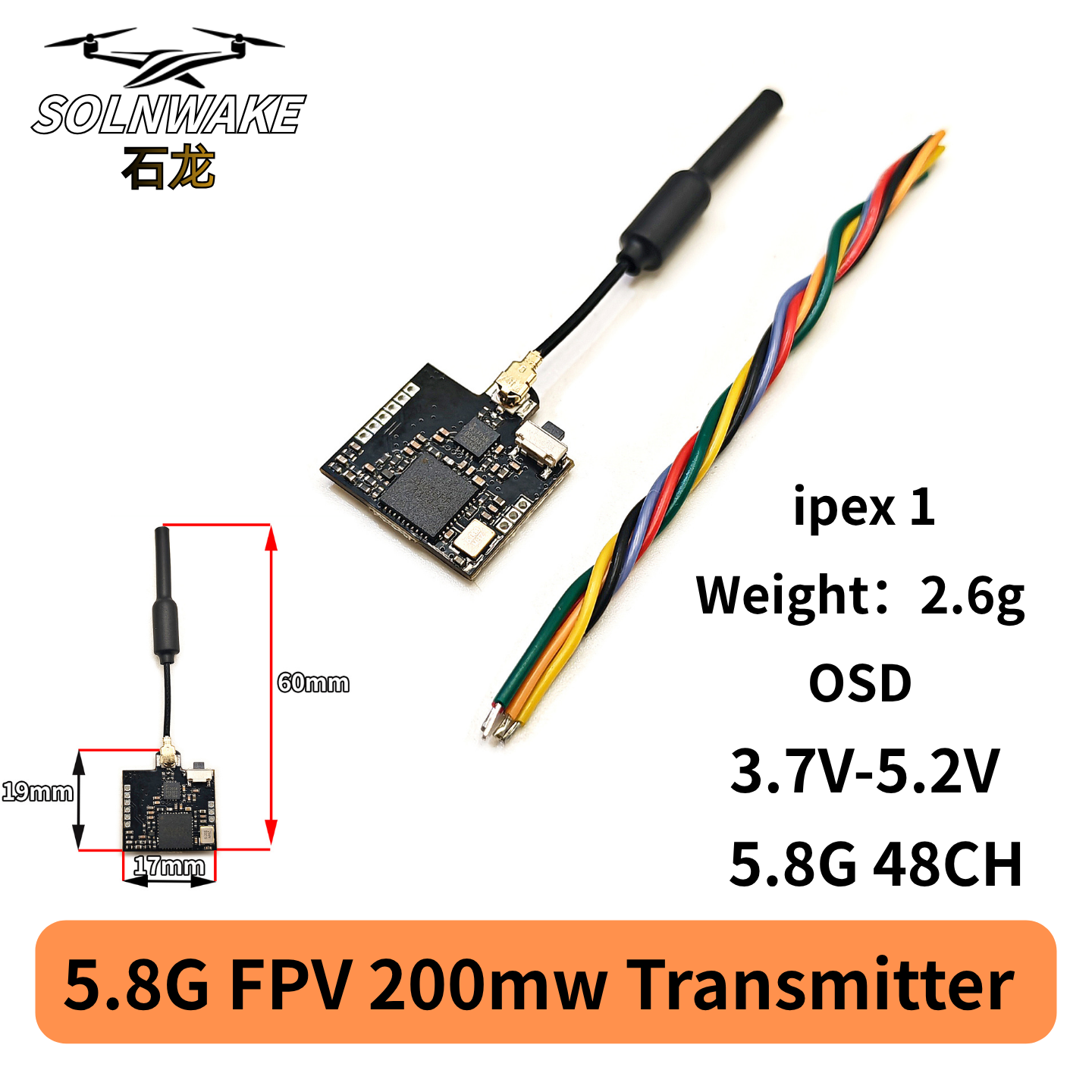 SLONWAKE Nano 5.8G 48CH 200mW  - Drone Rc Airplane recensie en prijs