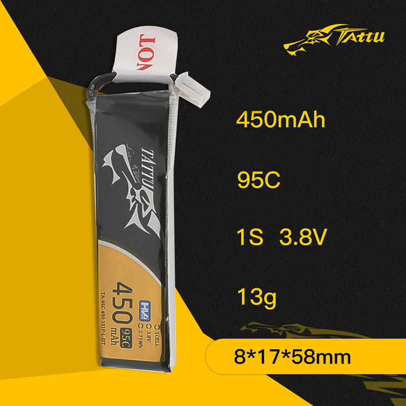 3Pcs NEW TATTU 450/500/550mAh  - Nano Quad Fpv recensie en prijs