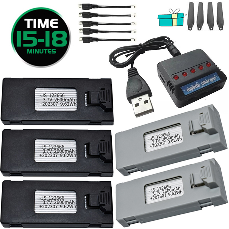 3.7V 2600mAh RC Drone Battery  - Drone Rc S1S recensie en prijs