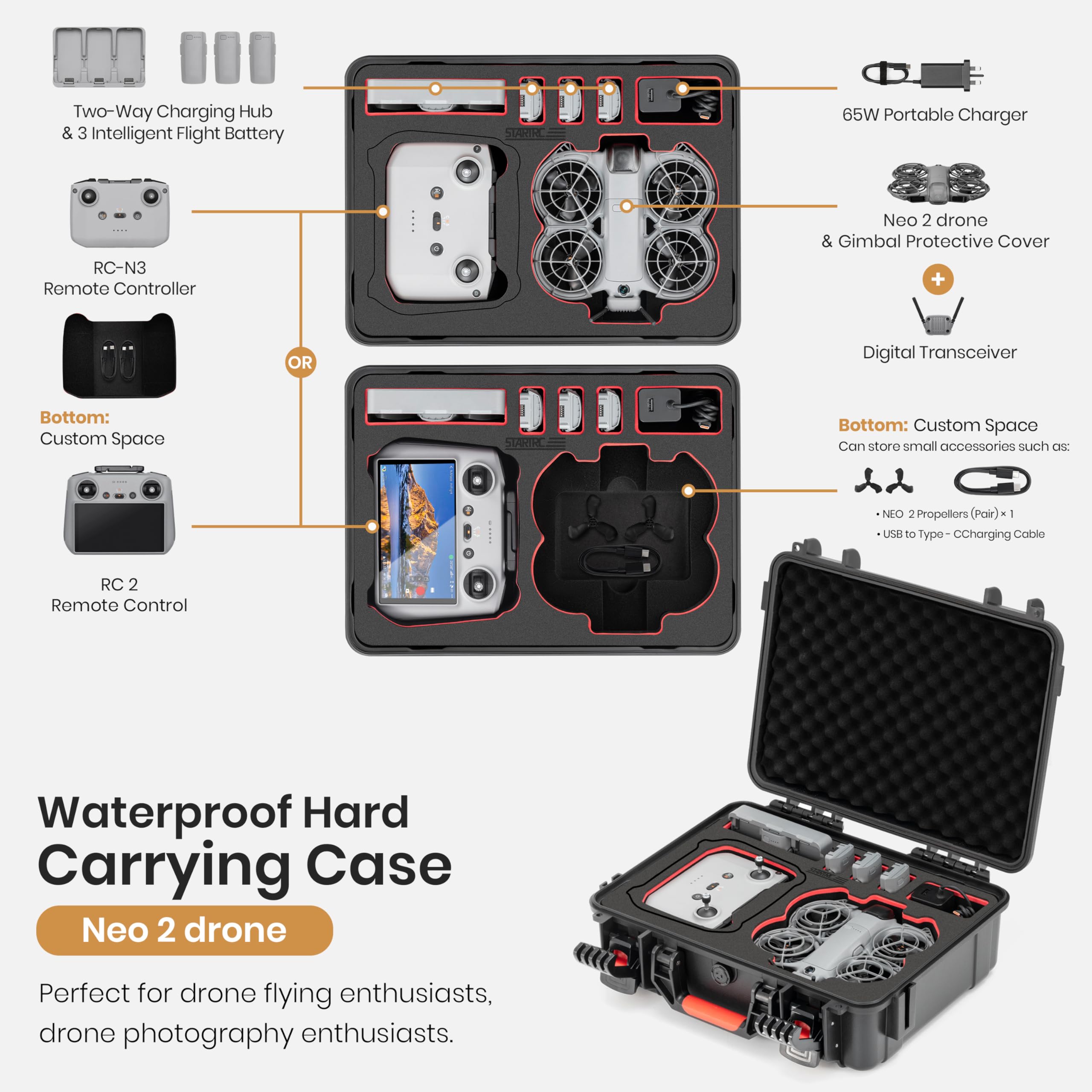 STARTRC Waterproof Hard Carryi - Drone Neo Rc recensie en prijs