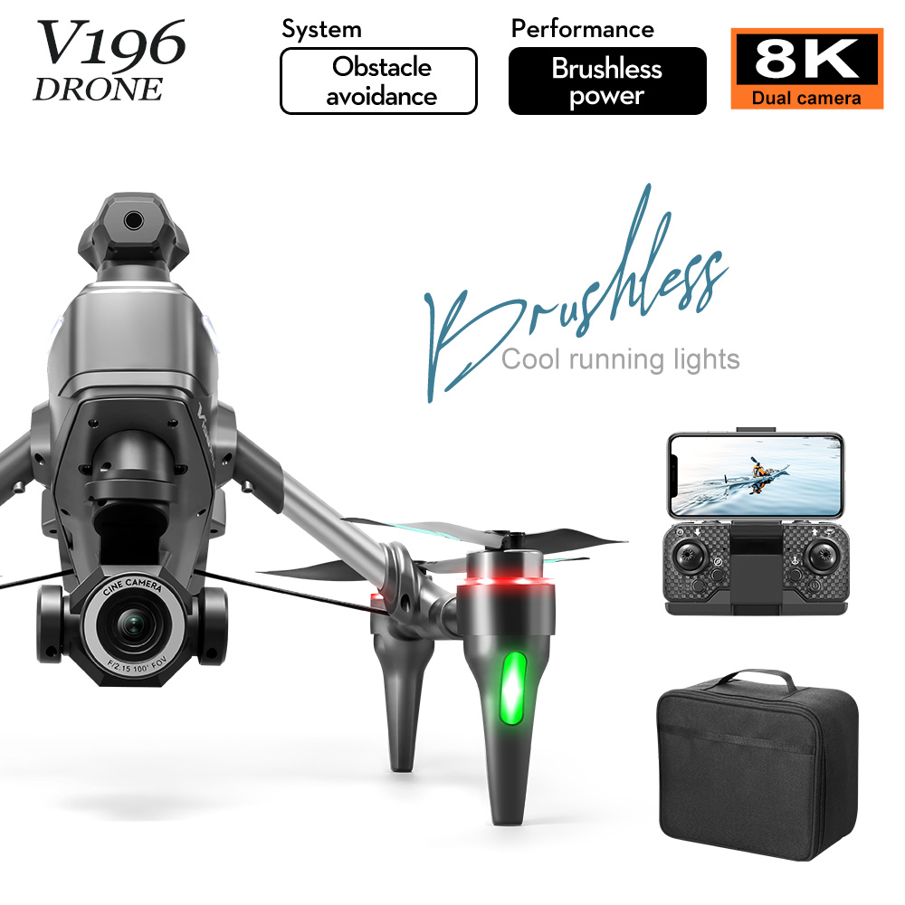 New V196 Drone Brushless 8k HD - Drone V196 Rc recensie en prijs